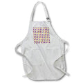 Apron - Modern Red, Blue, Yellow Retro Circles Pattern Patterns