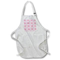 Apron - Cute Pink Hearts In Squares Pattern Patterns