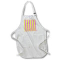 Apron - Pink, Yellow, and White Geometric Diamond Pattern Patterns