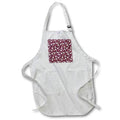 Apron - Pretty Creamy Beige, Peach, and Purple Flower Pattern Patterns