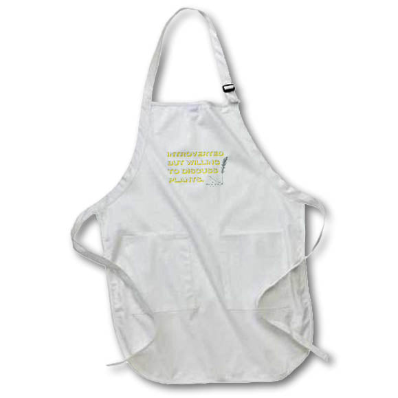 Apron - Introverted But Willing To Discuss Plants Funny Sayings