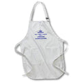 Apron - Keep Thi Sen Calm Thas From Yorkshire Blue Text on White Typography - Yorkshire Humor