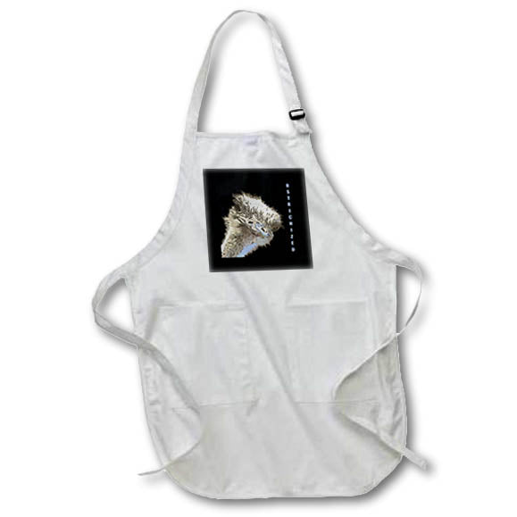 Apron - Ostrichized Fun Pun For The Odd Man Out Vector Art - Ostrich Humor