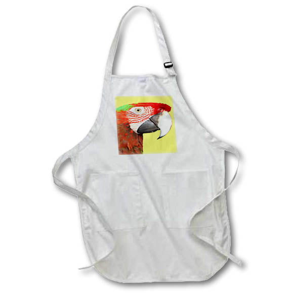 Apron - A Beautiful Bird Harlequin Macaw Portrait Vector Vector Art - Harlequin Macaw