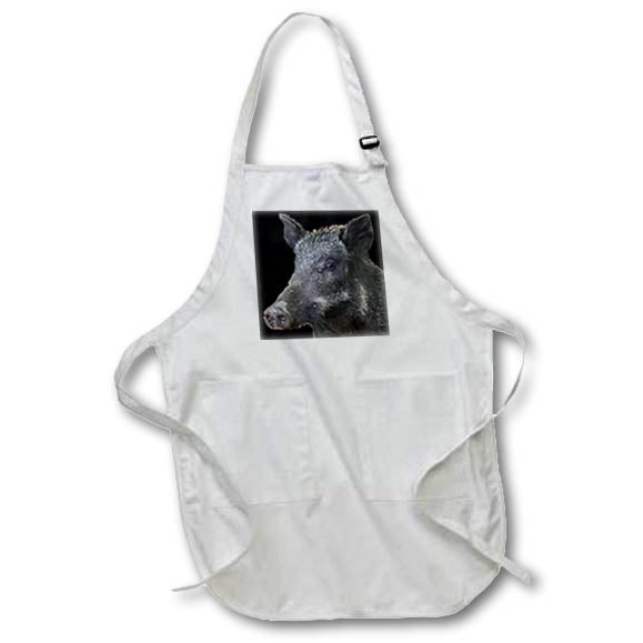 Apron - Wild Boar Vector Zodiac Animal Vector Art - Boar