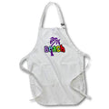 Apron - Funny Cute Beach Rainbow Text and Palm tree Vacation Cartoon At the Beach
