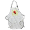 Apron - A Beautiful Red Hibiscus Flower Isolated Vector Art - Red Hibiscus
