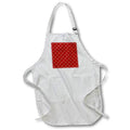 Apron - A Beautiful Red Hibiscus Flower Repeat Drop Pattern Vector Art - Red Hibiscus Pattern