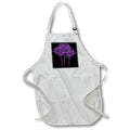 Apron - Enchanted Mesh Graphic Purple Roses Vector Vector - Purple Roses