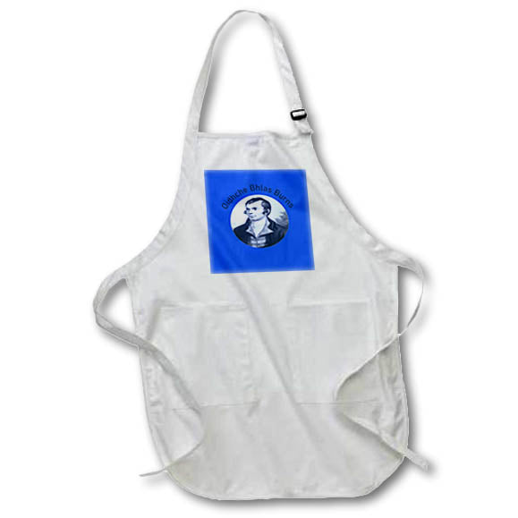 Apron - Robbie Burns - Oidhche Bhlas Burns Gaelic Text In Blue Vector Art - Burns Night