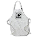 Apron - Black Goes With Any Color - Especially Black Goth Fun Typography - Goth Humor