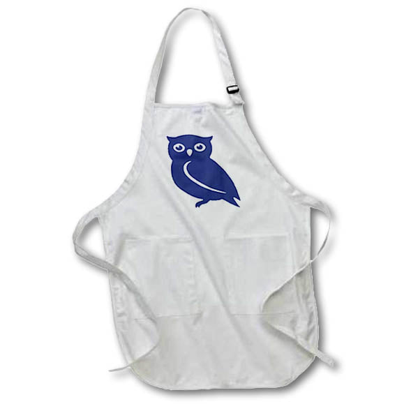Apron - Cute Minimalistic Owl Cut-Out Art Cut Out Art - Owl