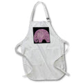 Apron - Cute Pink Elephant Illustration Illustrations