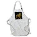 Apron - Chic Image Of Gold Lion Illustration Illustrations