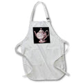 Apron - Elegant Pink Vintage Tea Pot Illustration Illustrations