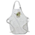 Apron - Brown Floral Vintage Pram Illustration Illustrations