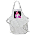 Apron - Cute Pink and Purple Heart Gnome Illustration Illustrations