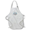 Apron - Black and Blue Chandelier Illustration Illustrations