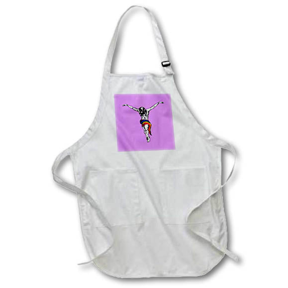 Apron - Christ Wearing Rainbow Colored Loincloth Vector Art - LGBTQ Easter