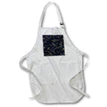 Apron - Curdled - Abstract Acrylic Art In Dark Blue Acrylic Painting - Abstract Elements