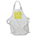 Apron - Kitesurf White Silhouette Photo Montage Pattern Vector Art - Kitesurfing
