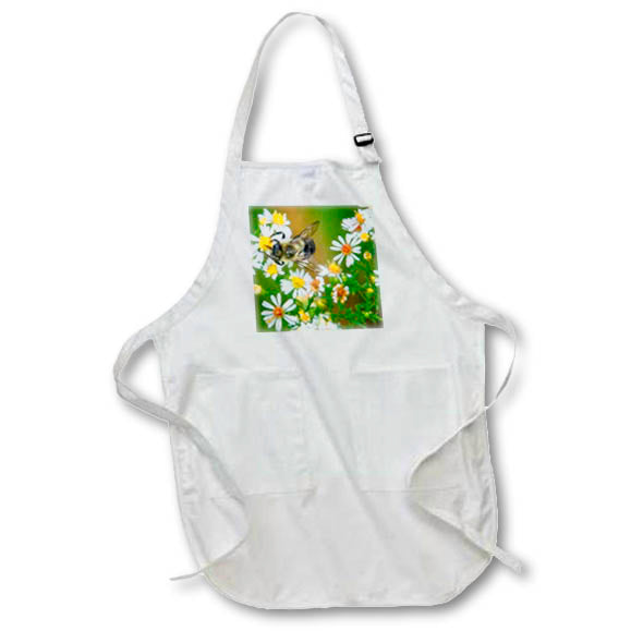 Apron - Bee and Small Flowers Photography Insects