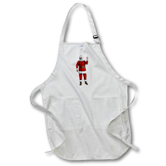Apron - Santa Claus Waving Hello Graphics Holiday Christmas