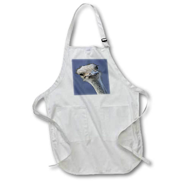 Apron - Ostrich Face With Gormless Expression Vector Art - Ostrich