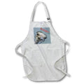 Apron - Ostrich Funny Bird Face With Goofy Expression Allegedly Vector Art - Ostrich