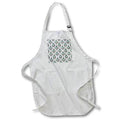 Apron - Green Pocket Watches On Gray Stripes Pattern Patterns