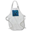 Apron - Blue and Dark Blue Ornamental Image Of Batik Pattern Patterns