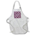 Apron - Pretty Pink and Black Rose Damask Pattern Patterns