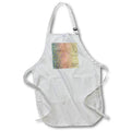 Apron - Aqua, Pink, Yellow, Image Of Gold Gradient Leopard Spots Pattern Patterns