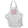 Apron - Pretty Pink Floral and Green Leaves Pattern Patterns