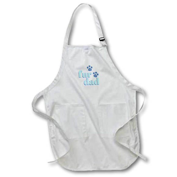 Apron - Fur Dad Blue Funny Sayings