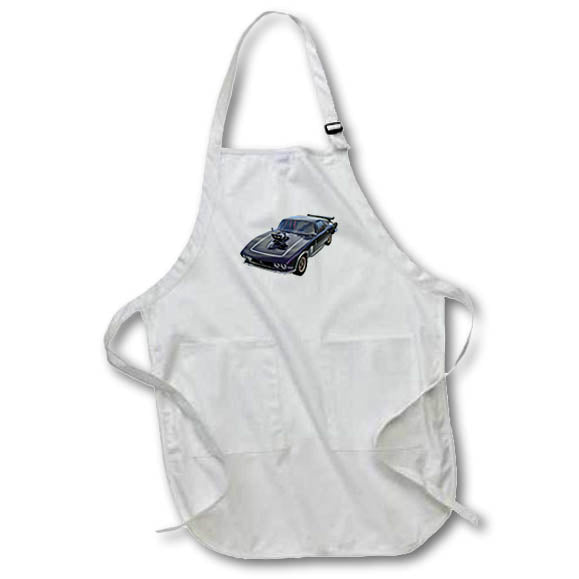 Apron - Classic Black Muscle Car Graphics Car