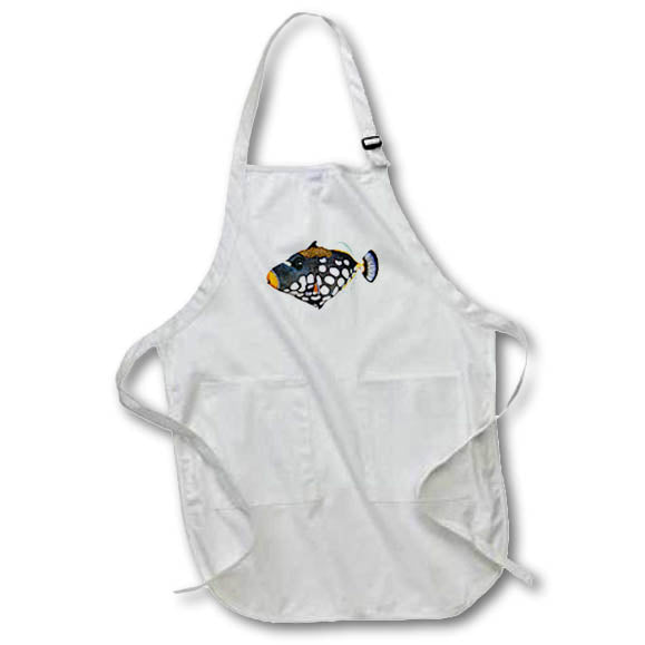 Apron - A Multi Colored Saltwater Clown Triggerfish Graphics Fish