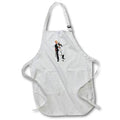 Apron - A cello player in a tux playing a white cello Graphics Music