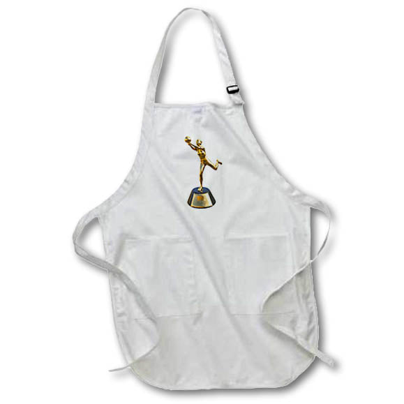Apron - A female volleyball player trophy in gold Graphics Awards