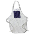 Apron - Radial Pattern In Blue and Pale Peach Digital Art - Art Deco Radial Pattern
