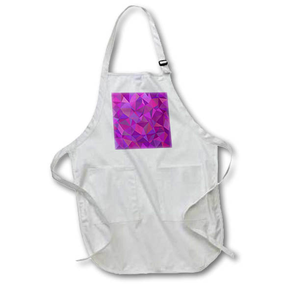 Apron - Purple irregular triangle mosaic design Zydd - Triangle Backgrounds