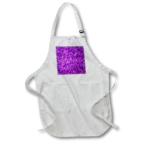 Apron - Purple irregular triangle mosaic design Zydd - Triangle Backgrounds