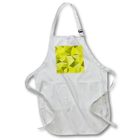 Apron - Yellow irregular triangle mosaic design Zydd - Triangle Backgrounds