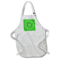 Apron - Green Polygonal Mandala Ornament - circular graphic design Zydd - Triangle Mandalas
