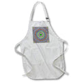 Apron - Psychedelic Tribal Triangle Mandala - circular graphic design Zydd - Triangle Mandalas