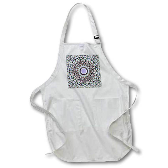 Apron - Pastel Polygonal Pattern Mandala - abstract bohemian design Zydd - Triangle Mandalas