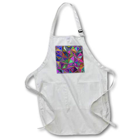 Apron - Multicolored triangle mosaic background design Zydd - Triangle Backgrounds