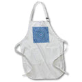 Apron - Blue stone mosaic mandala pattern Zydd - Floral Mandalas