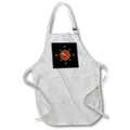 Apron - Nautical pattern of dive compass with female diver and blue map. Creative Studios – SCUBA Diving