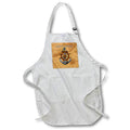 Apron - First Mate anchor and helm design on vintage sailing map. Creative Studios – Sailing